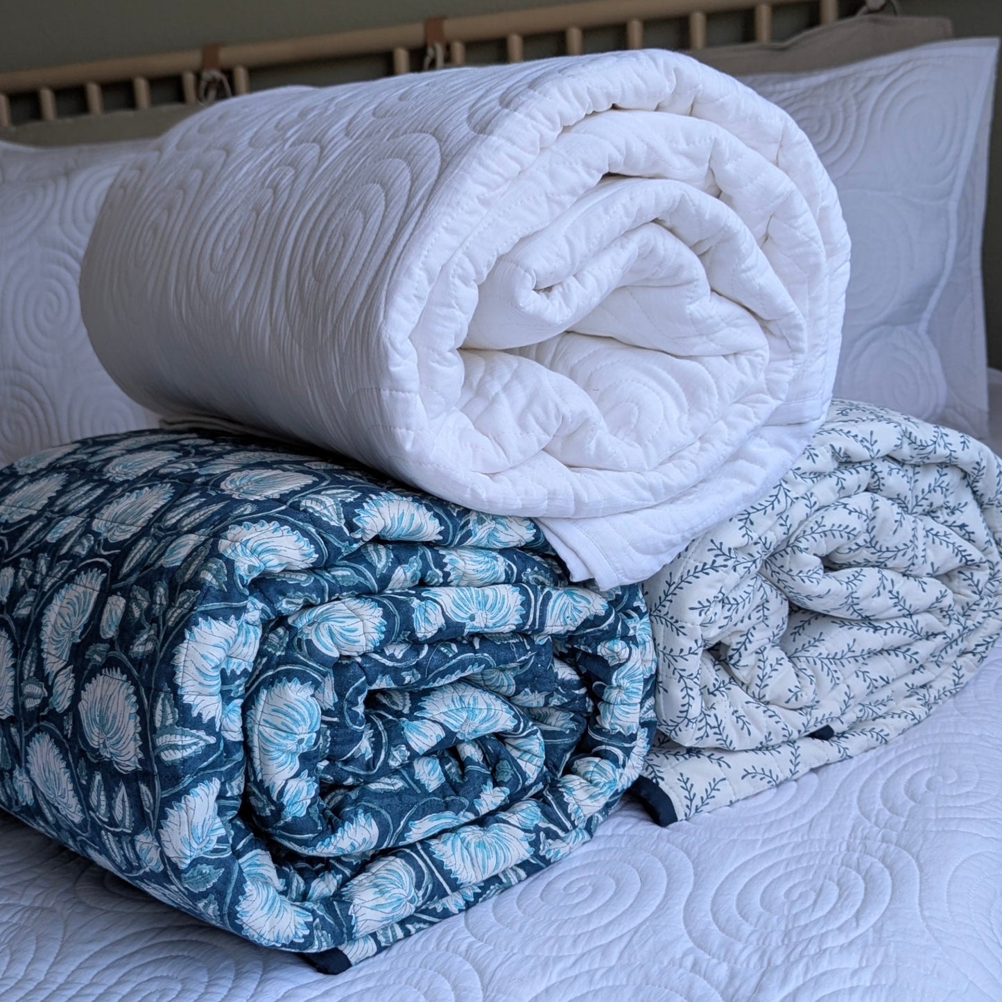 Blue Lotus Coverlet